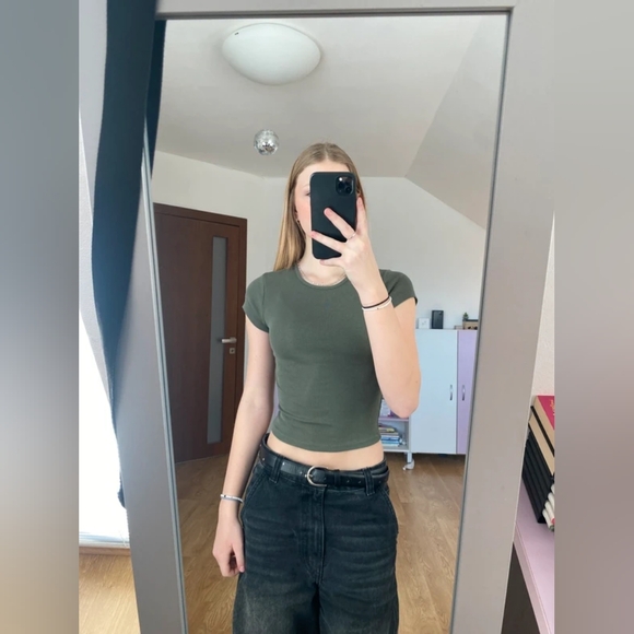 Green Bershka Tank Top, S - Picture 1 of 3